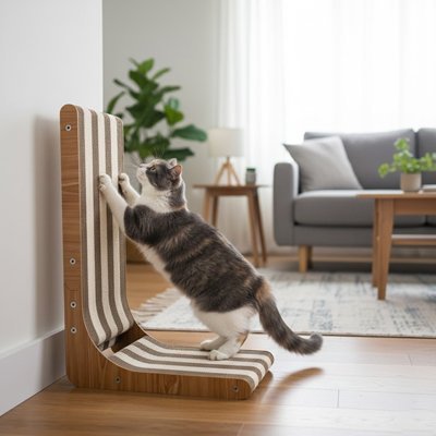 Griffoir Chat | Design Bois Naturel & Résistant - Mondechat