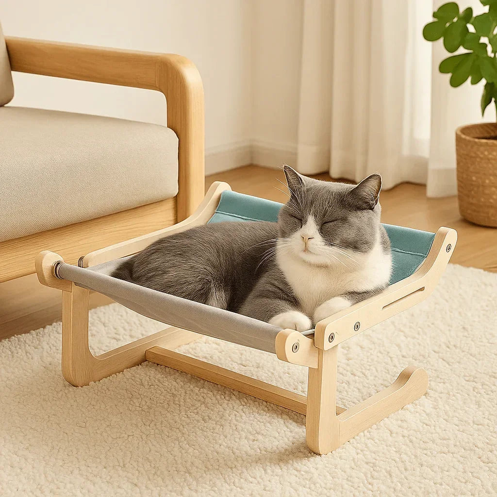 Hamac pour chat confort Gris Rose B - Offrez à votre félin le bien-être ultime ! - Mondechat