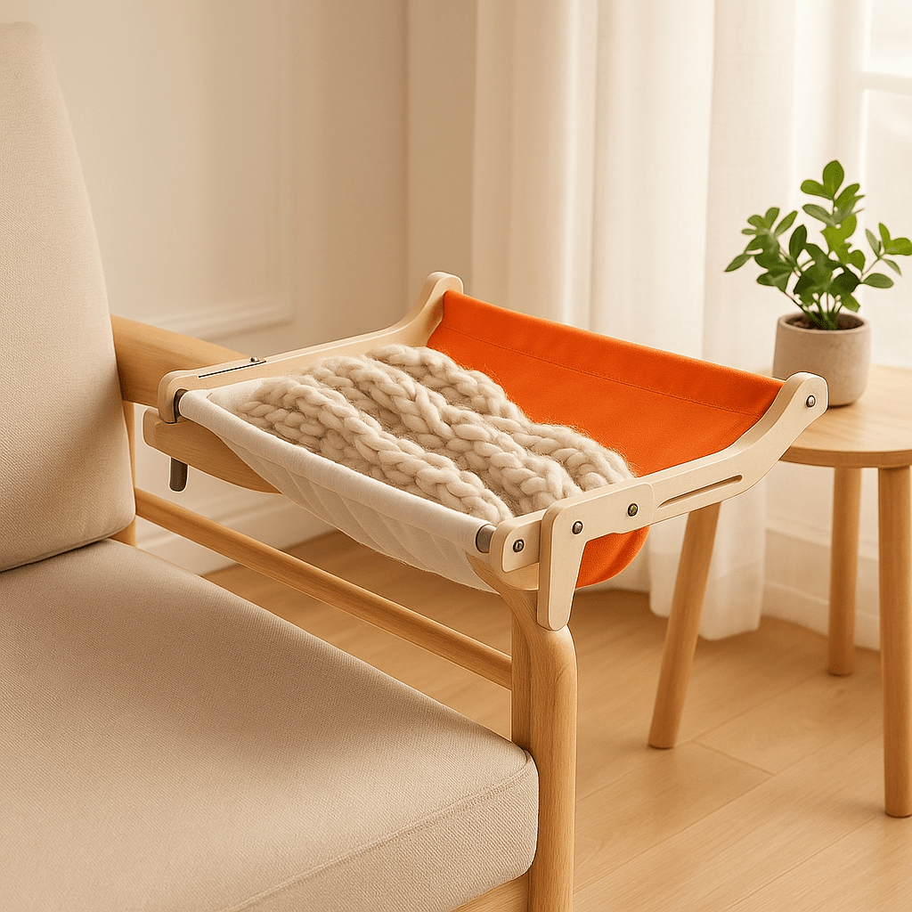 Hamac pour chat Gris Rose B, le confort ultime pour votre félin ! - Mondechat