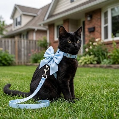 Harnais Chat Chic | Nœud Papillon Confort & Sécurité — Mondechat - Mondechat