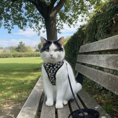 Harnais et laisse chat | Anti-Évasion Ajustable - Mondechat