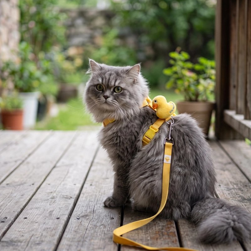 Harnais + Laisse Chat | Peluche Décorative Mesh Respirant - Mondechat