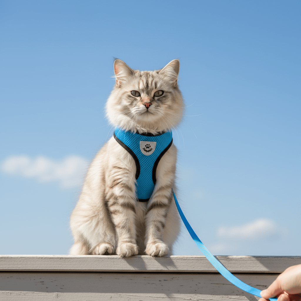 Harnais + Laisse Chat | Sécuritaire & Ajustable - Mondechat - Mondechat