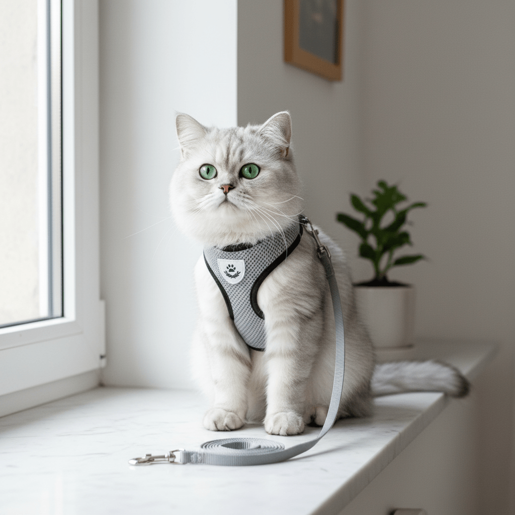 Harnais + Laisse Chat | Sécuritaire & Ajustable - Mondechat - Mondechat