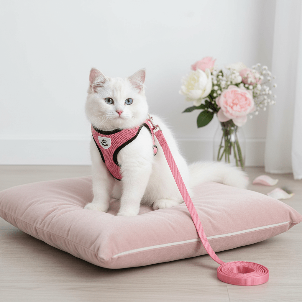 Harnais + Laisse Chat | Sécuritaire & Ajustable - Mondechat - Mondechat