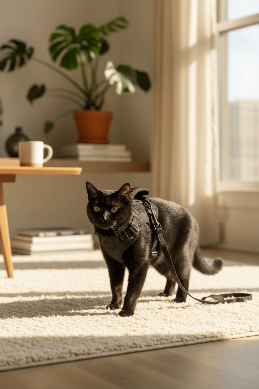 Harnais + Laisse Chat Tactique | Ergonomique Premium - Mondechat - Mondechat