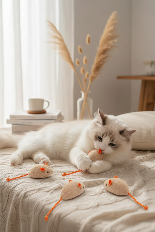 Souris Jouet Catnip pour Chat | MiniHunt - Mondechat