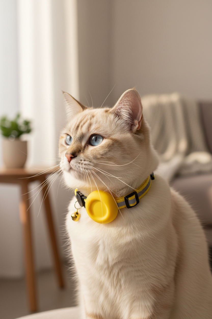 Support Collier AirTag pour Chat | Réfléchissant - Mondechat