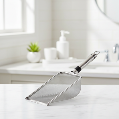 Pelle à Litière Chat Acier Inoxydable Premium | Ergonomique & Antirouille