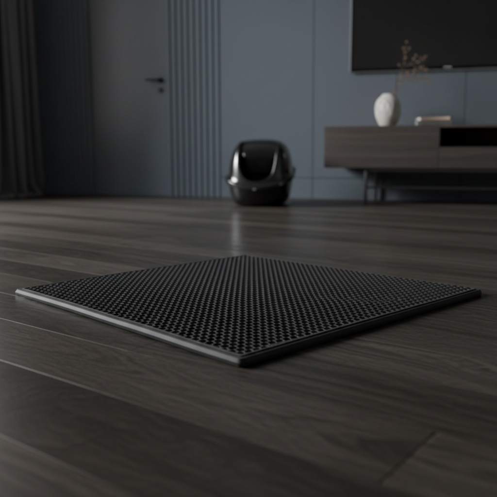 Tapis de Litière Anti-Traces Premium - Capture Efficace des Granules