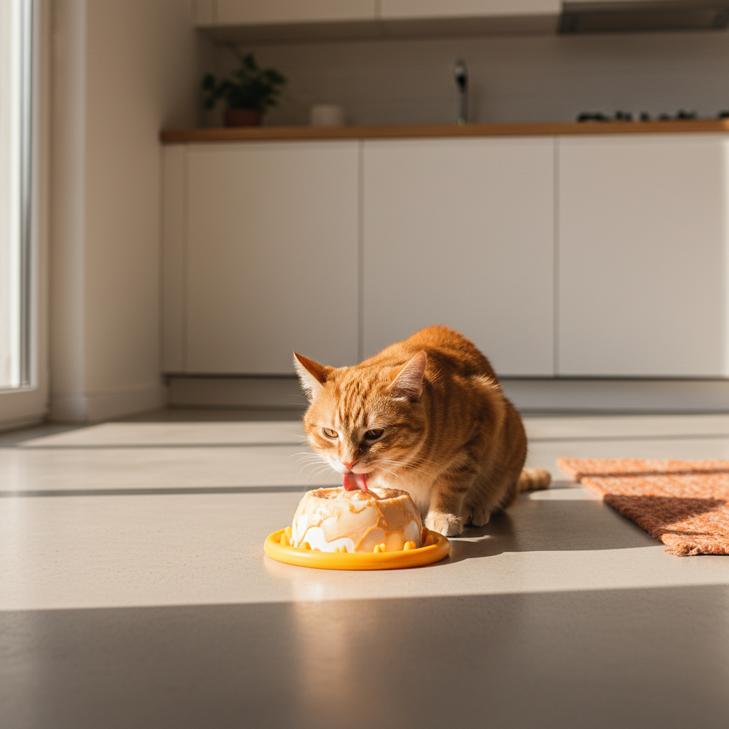 Tapis de Léchage Chat Anti-Stress - Stimulation Mentale et Digestion Lente