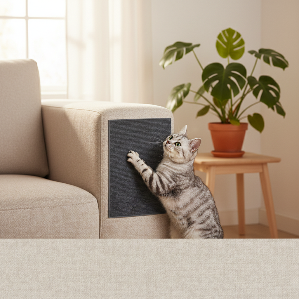 Tapis Griffoir Auto-Adhésif | ScratchGuard - Mondechat