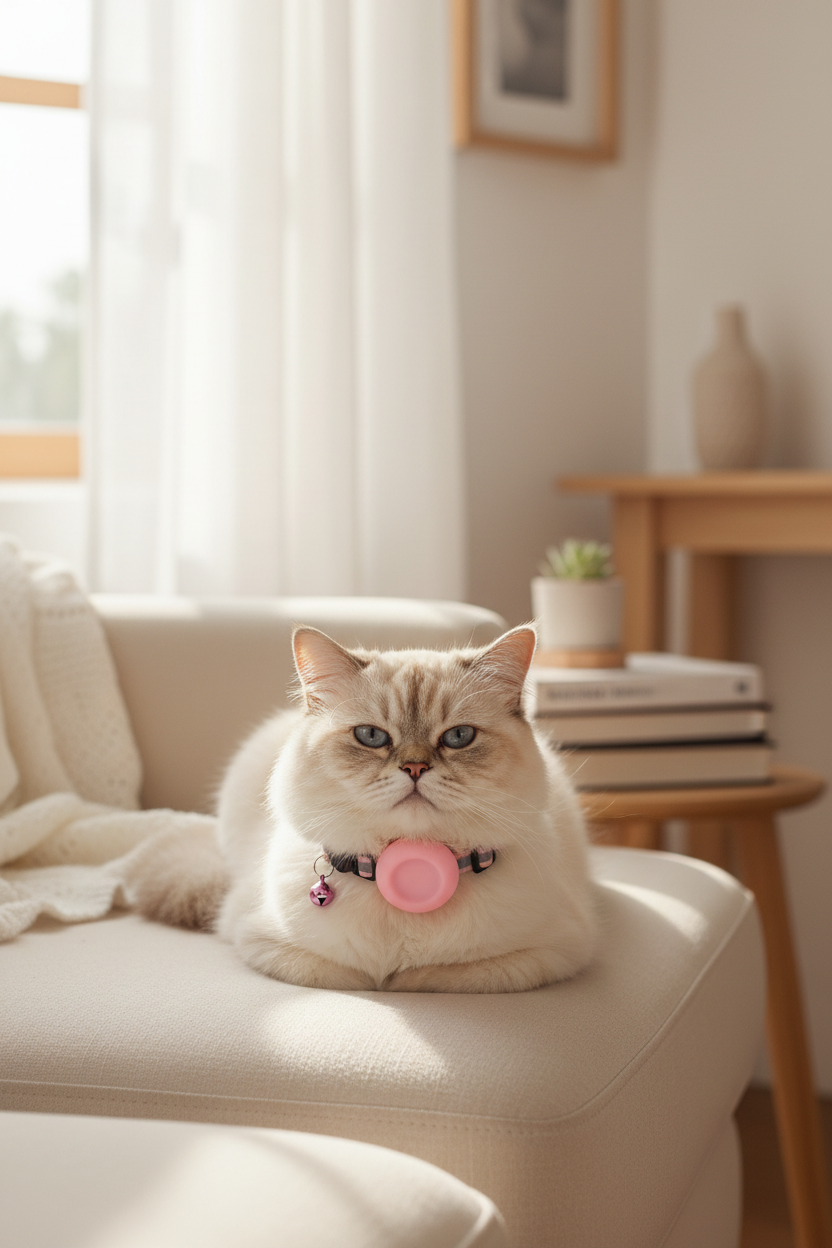 Support Collier AirTag pour Chat | Réfléchissant - Mondechat