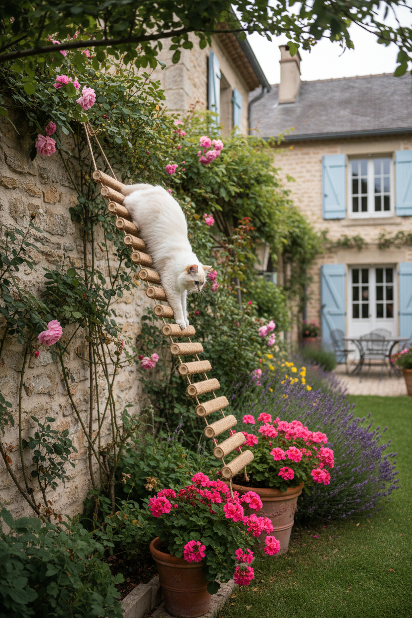 Échelle Pont Chat Sisal | Escalade & Griffoir - Mondechat