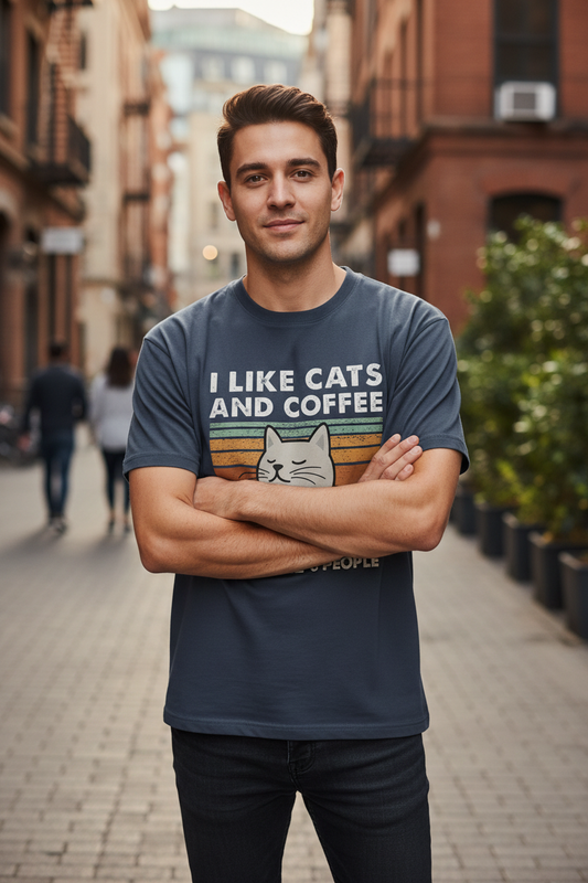 T-Shirt Chat & Café | NekoBrewTee - Mondechat - Mondechat
