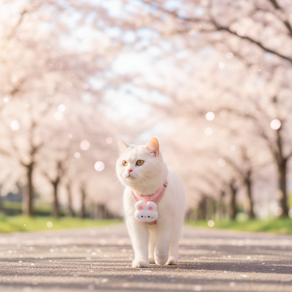 Ensemble Harnais & Laisse Chat | Kawaii - Mondechat