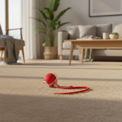 Balle Interactive Intelligente Chat - Roulement Automatique avec Queue - Rechargeable USB