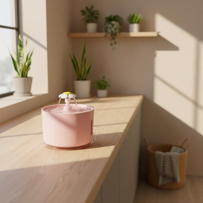 Kit Digestion & Hydratation | Gamelle Anti-Glouton + Fontaine LED Rose - Résolutions 2026