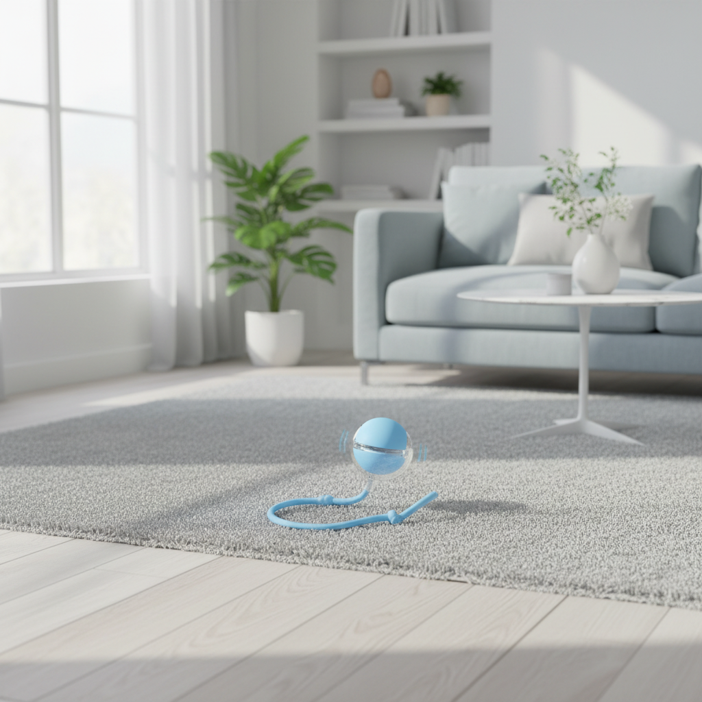 Balle Interactive Intelligente Chat - Roulement Automatique avec Queue - Rechargeable USB