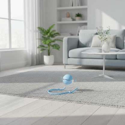 Balle Interactive Intelligente Chat - Roulement Automatique avec Queue - Rechargeable USB