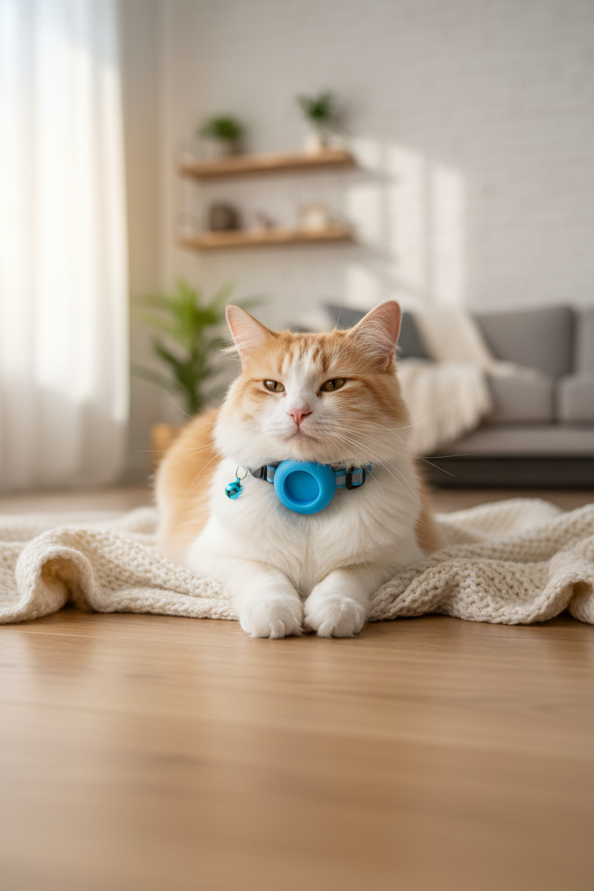 Support Collier AirTag pour Chat | Réfléchissant - Mondechat