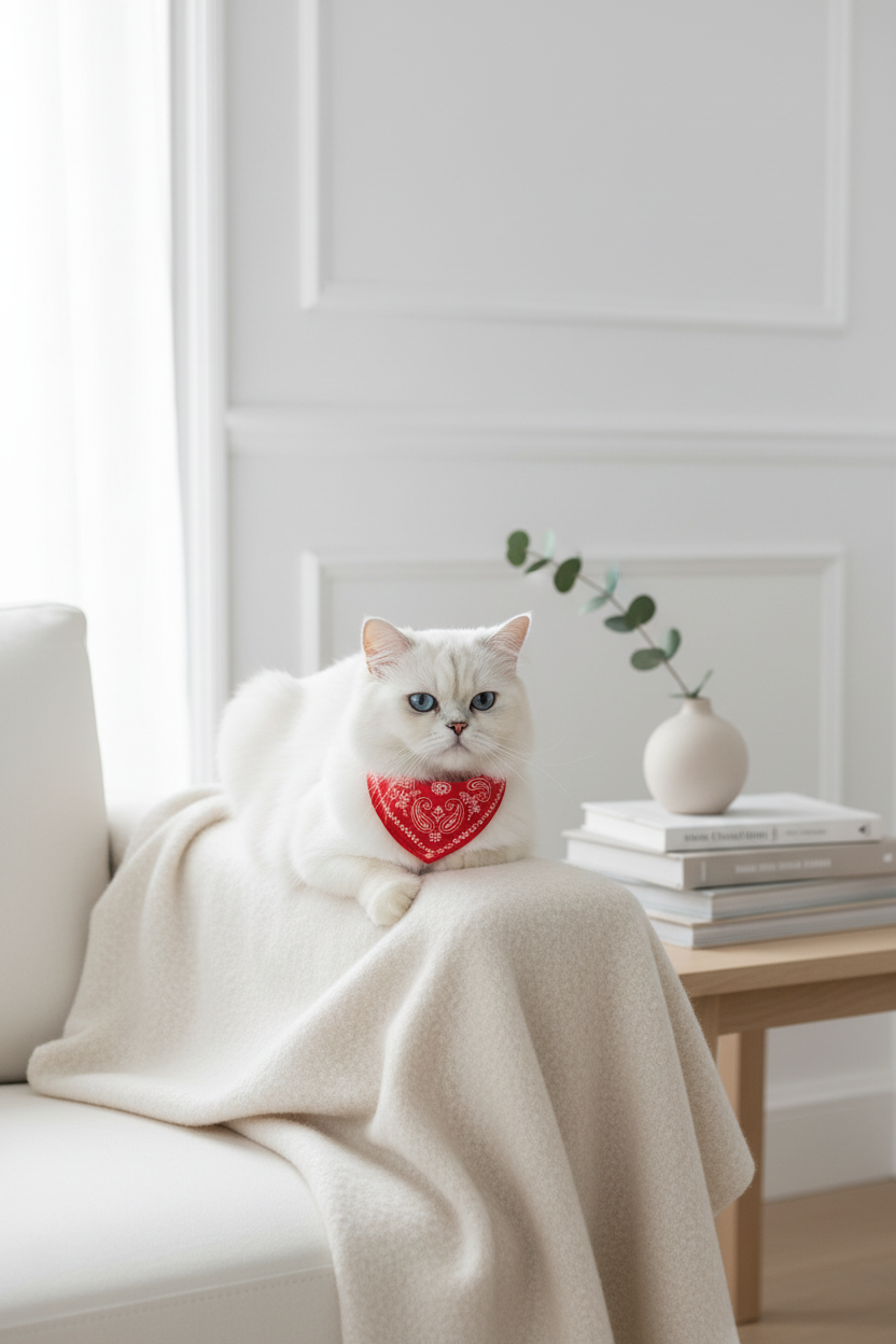 Collier Bandana Chat | Style & Confort - Mondechat