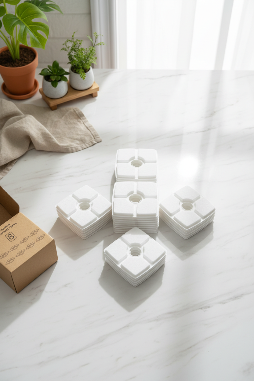 Filtres de Remplacement Fontaine SilentPure | Pack 12 Carrés - Mondechat