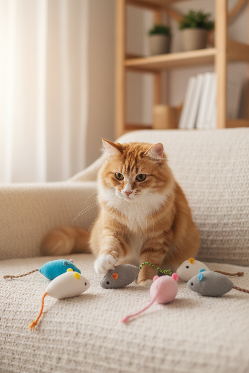 Souris Jouet Catnip pour Chat | MiniHunt - Mondechat