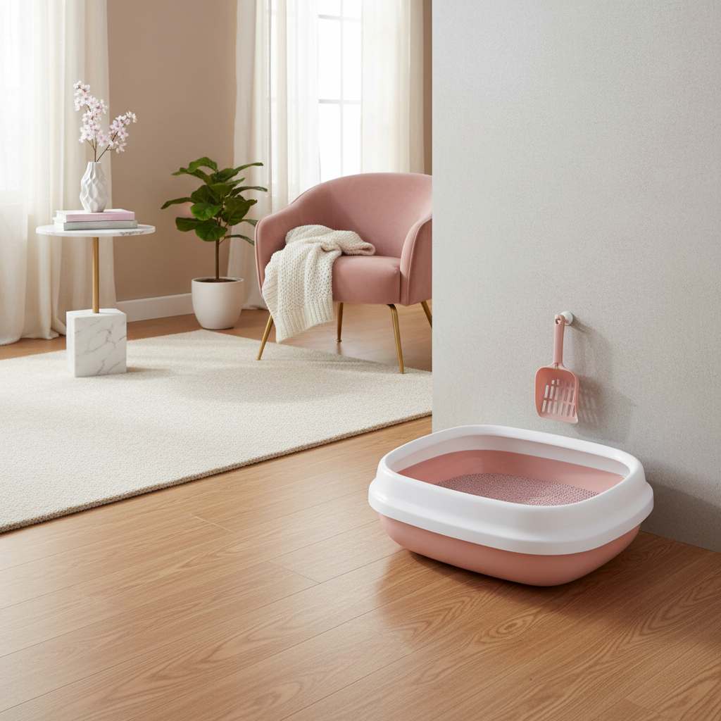 Bac à Litière Chat Pliable | Design Premium Anti-Odeurs