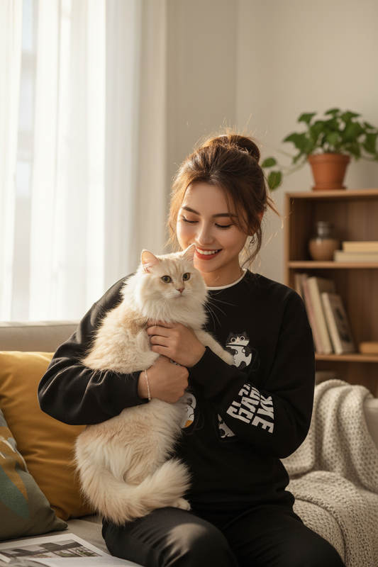 Sweat-shirt Chats Café Japonais | NekoCafé - Mondechat