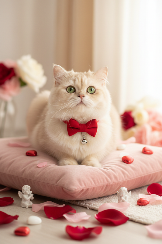 Collier Nœud Papillon Chat avec Clochette - Réglable et Élégant