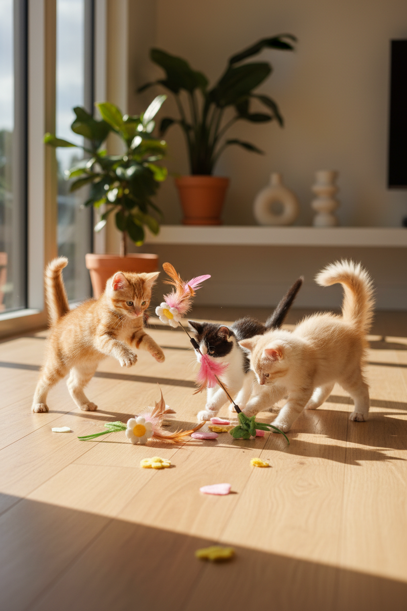 Jouet Papillon Rotatif Électrique Chat | Volant Automatique Interactif