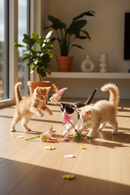 Jouet Papillon Rotatif Électrique Chat | Volant Automatique Interactif