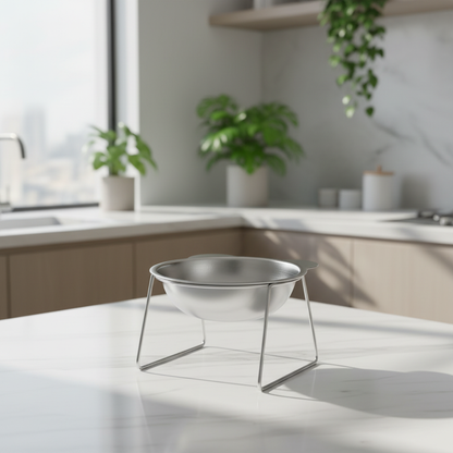 Gamelle Surélevée pour Chat - Acier Inoxydable 304 - Confort Cervical Optimal