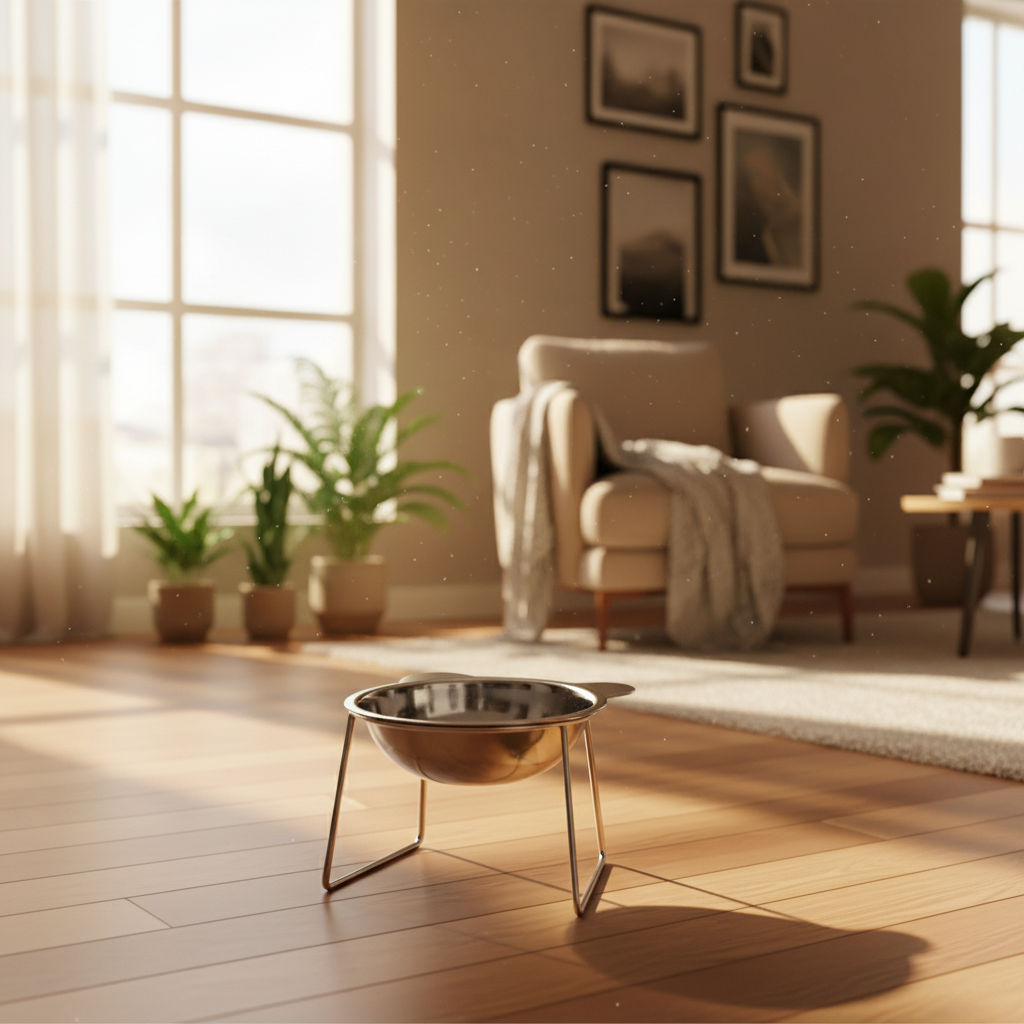 Gamelle Surélevée pour Chat - Acier Inoxydable 304 - Confort Cervical Optimal