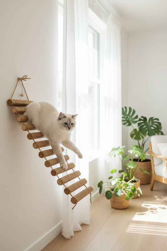 Échelle Pont Chat Sisal | Escalade & Griffoir - Mondechat