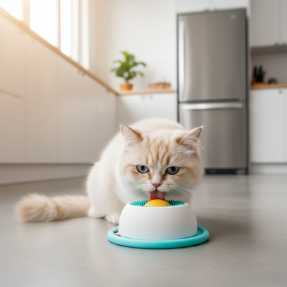 Tapis de Léchage Chat Anti-Stress - Stimulation Mentale et Digestion Lente