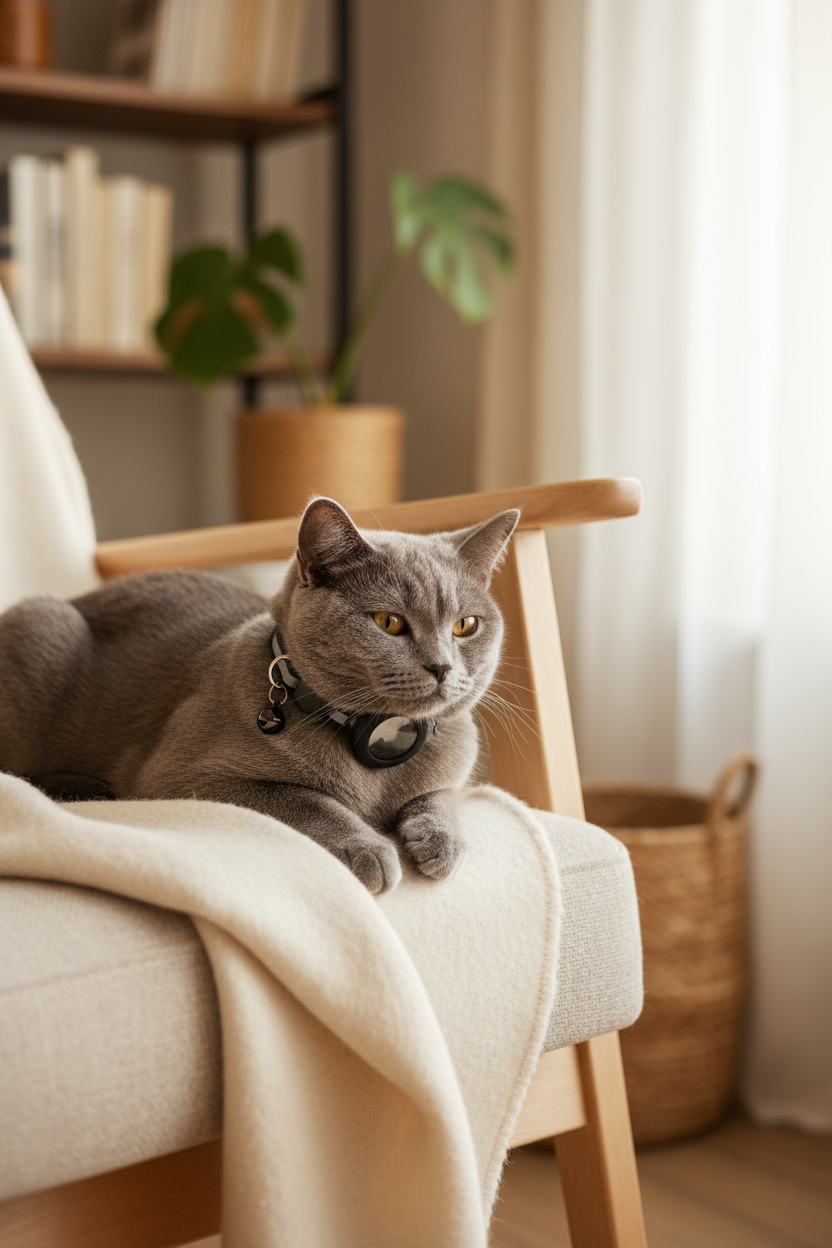 Support Collier AirTag pour Chat | Réfléchissant - Mondechat
