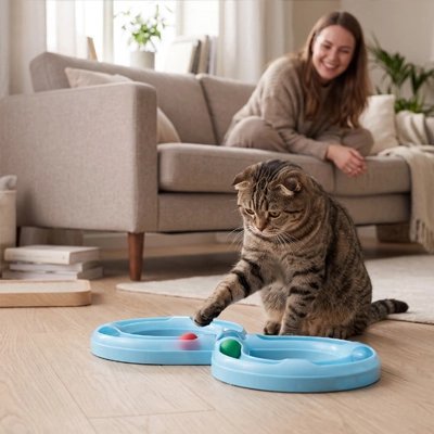 Jeu pour Chat | Circuit en Huit Interactif & Anti-Ennui - Mondechat
