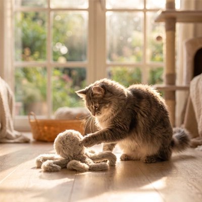 Jouet Chat | Interactif Pieuvre - Mondechat