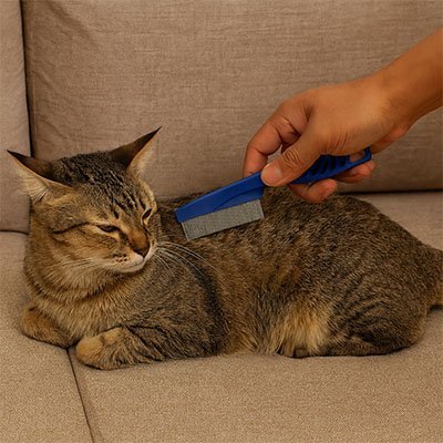 Kit 3 Peignes Chat | Démêlant Anti-Puces & Massage Silicone - Mondechat