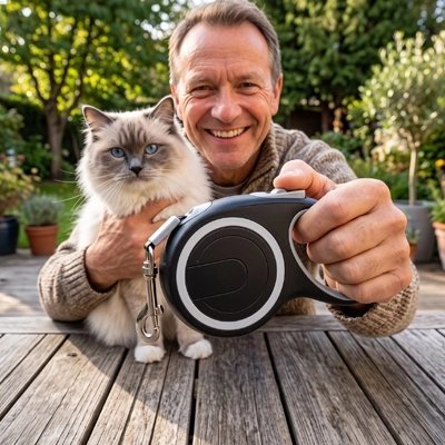 Laisse Chat | Anti-Traction Confort - Mondechat