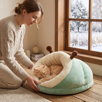 Lit pour Chat | Niche Cocooning Sherpa - Mondechat