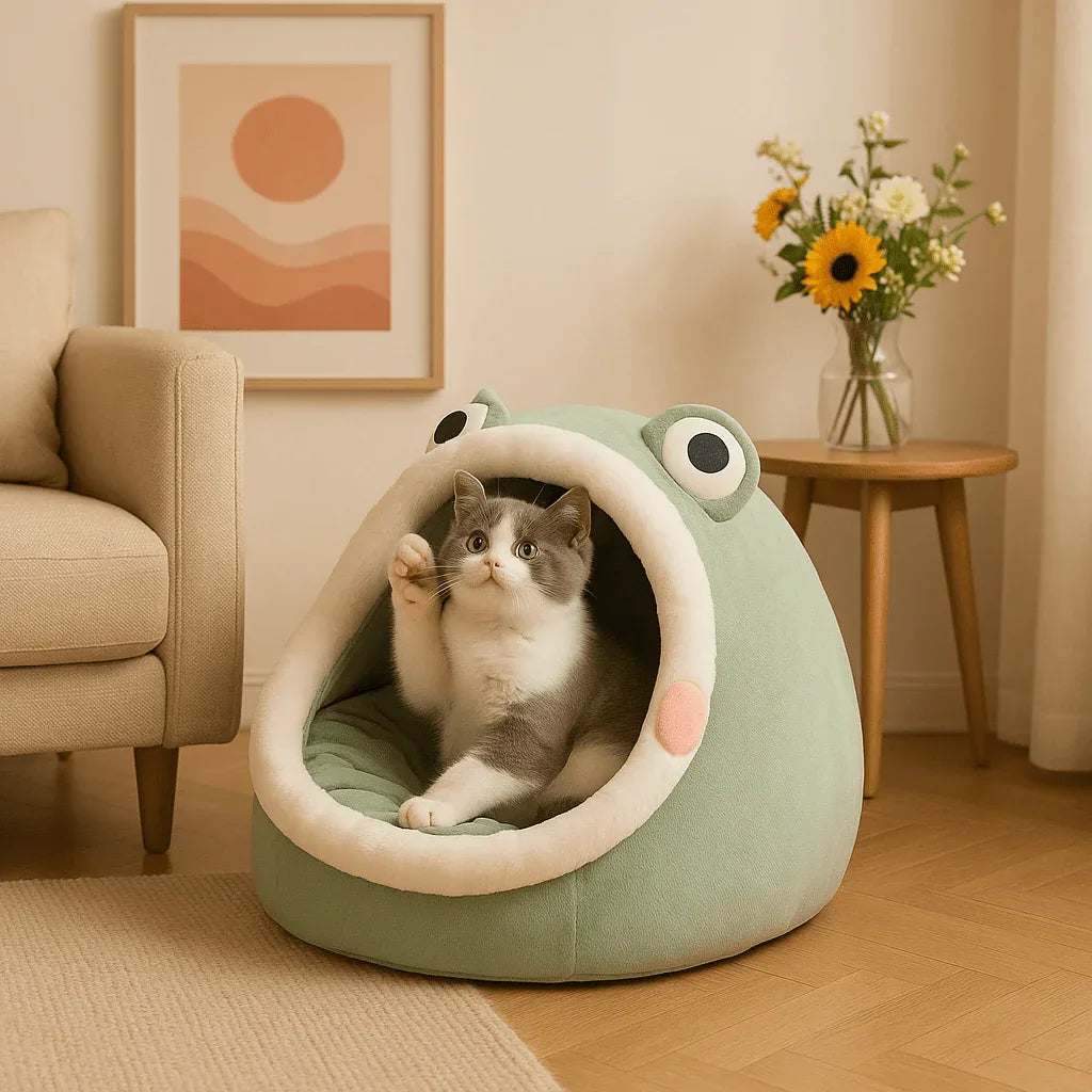 Niche Chat Douillette | Refuge Cosy Confortable et Chaud - Mondechat
