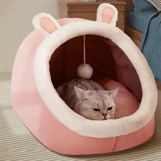 Niche Chat Douillette | Refuge Cosy Confortable et Chaud - Mondechat