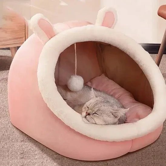 Niche Chat Douillette | Refuge Cosy Confortable et Chaud - Mondechat
