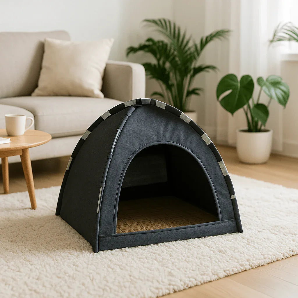 Niche pour chat cozy | Tente au design chaleureux - Mondechat