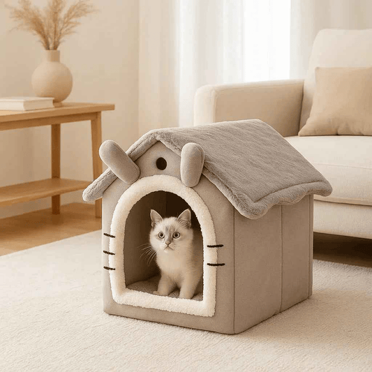 Niche pour chat douillette design confortable et stylé