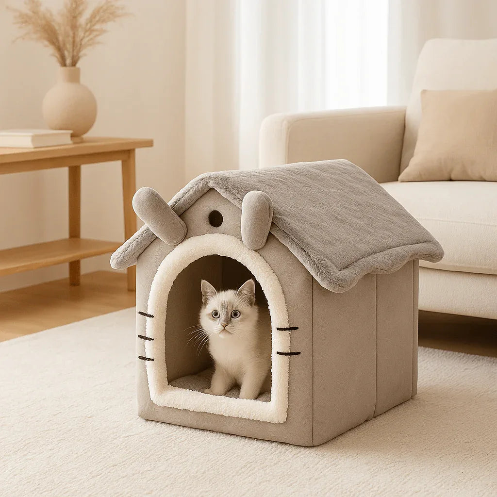 Niche pour chat douillette design confortable et stylé - Mondechat