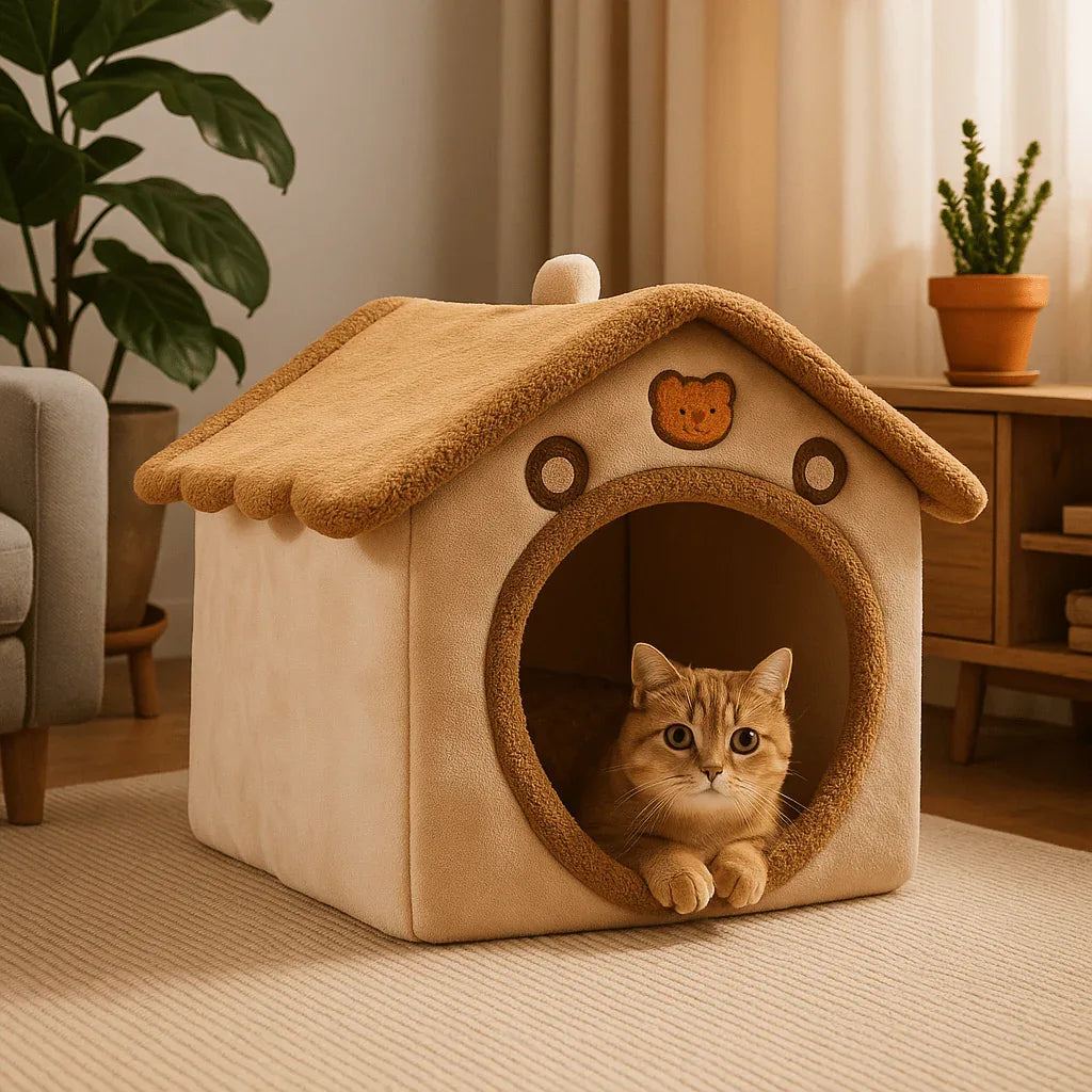 Niche pour chat douillette design confortable et stylé - Mondechat